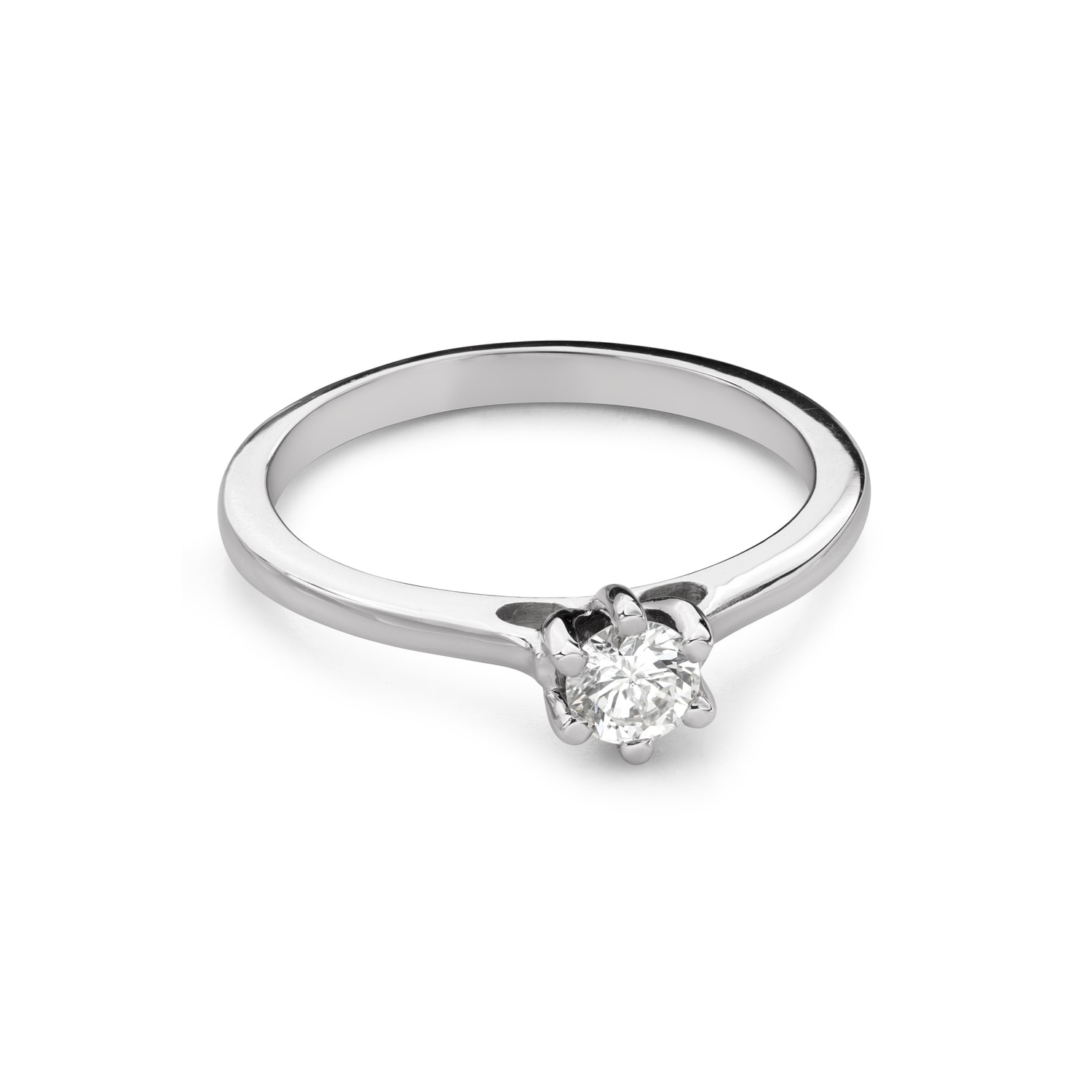 Engagement ring with brilliant "Queen of the Heart 58"