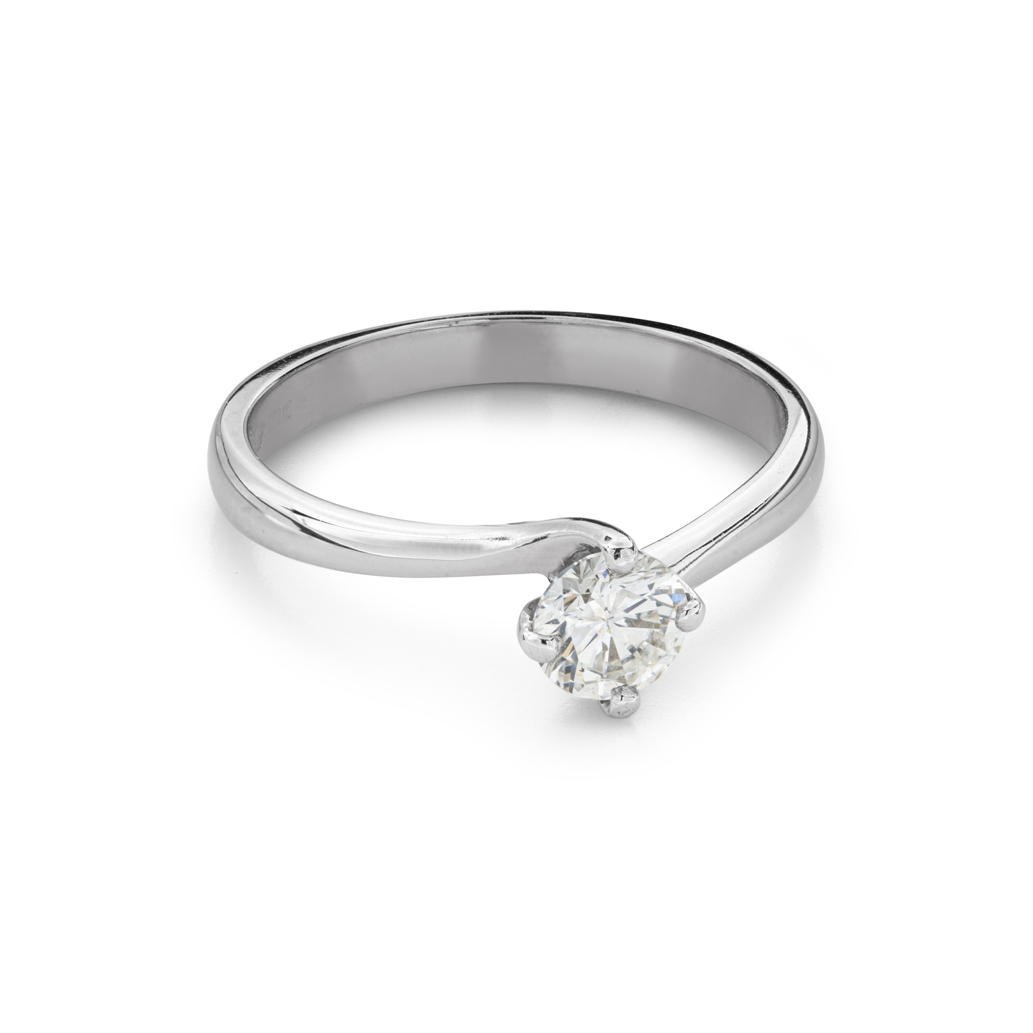 Engagement ring with brilliant "Intertwined destinies 120"