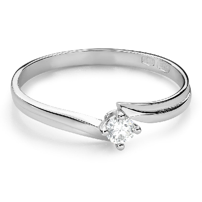 Engagement ring with brilliant "Intertwined destinies 121"