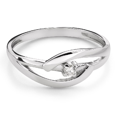 Engagement ring with brilliant "In love 129"