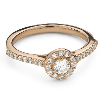Engagment ring with brilliants "Bouquet of diamonds 68"