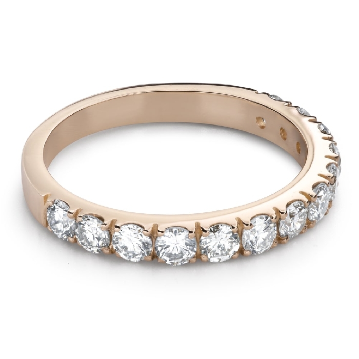 Auksinis žiedas su briliantais "Deimantinė juostelė 85"