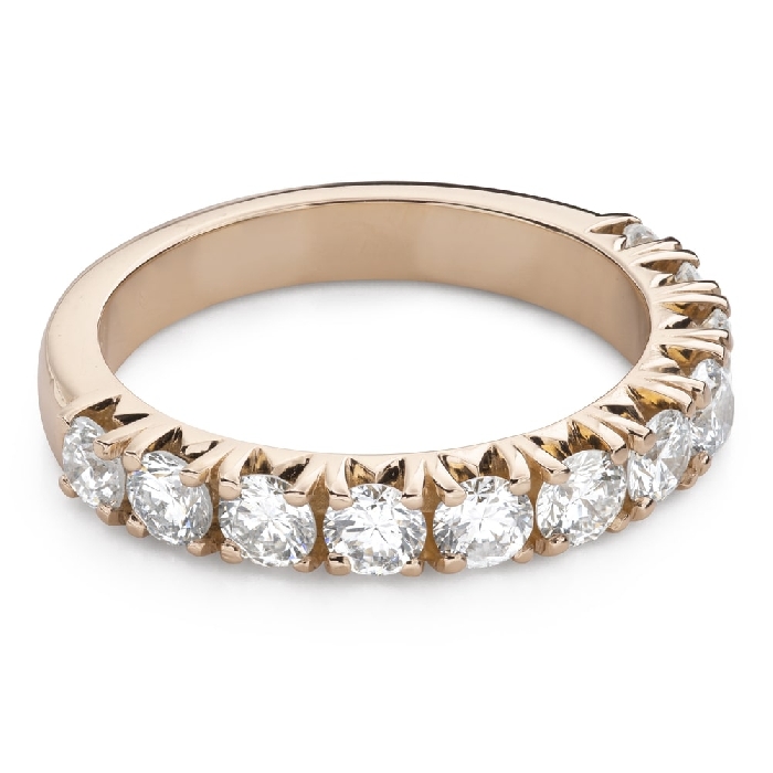Auksinis žiedas su briliantais "Deimantinė juostelė 88"