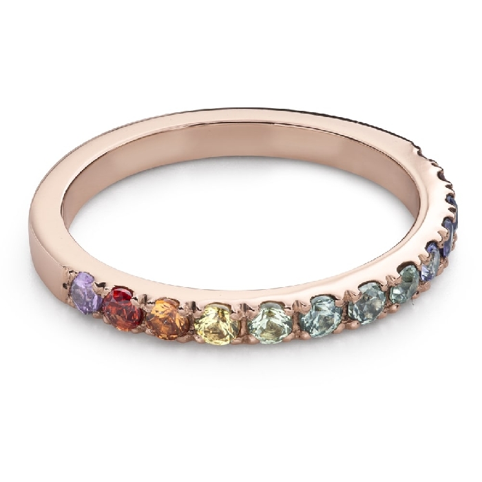 Engagement ring with gemstones "Colors 121"