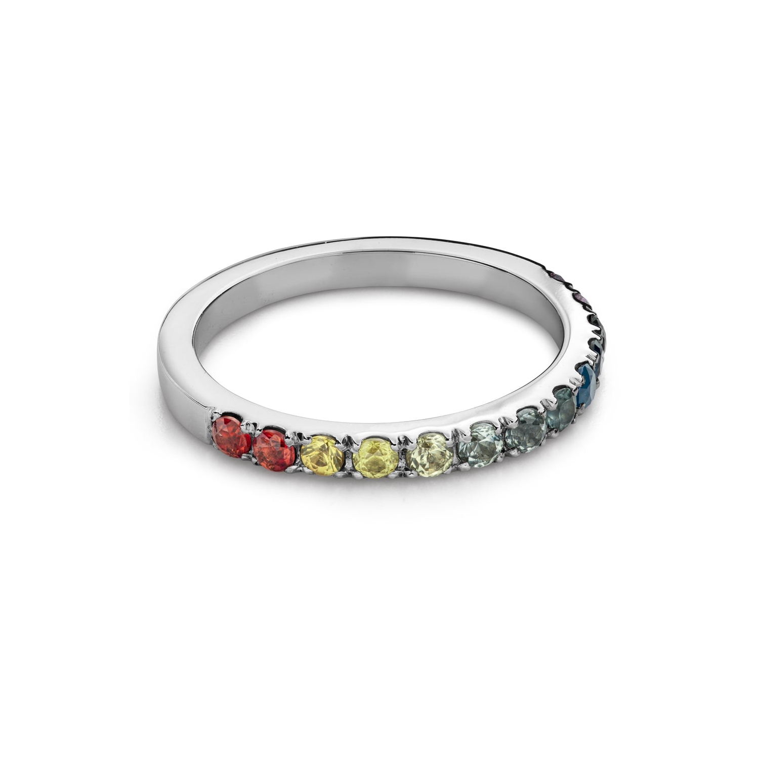 Engagement ring with gemstones "Colors 123"