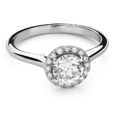 Engagment ring with brilliants "Bouquet of diamonds 70"
