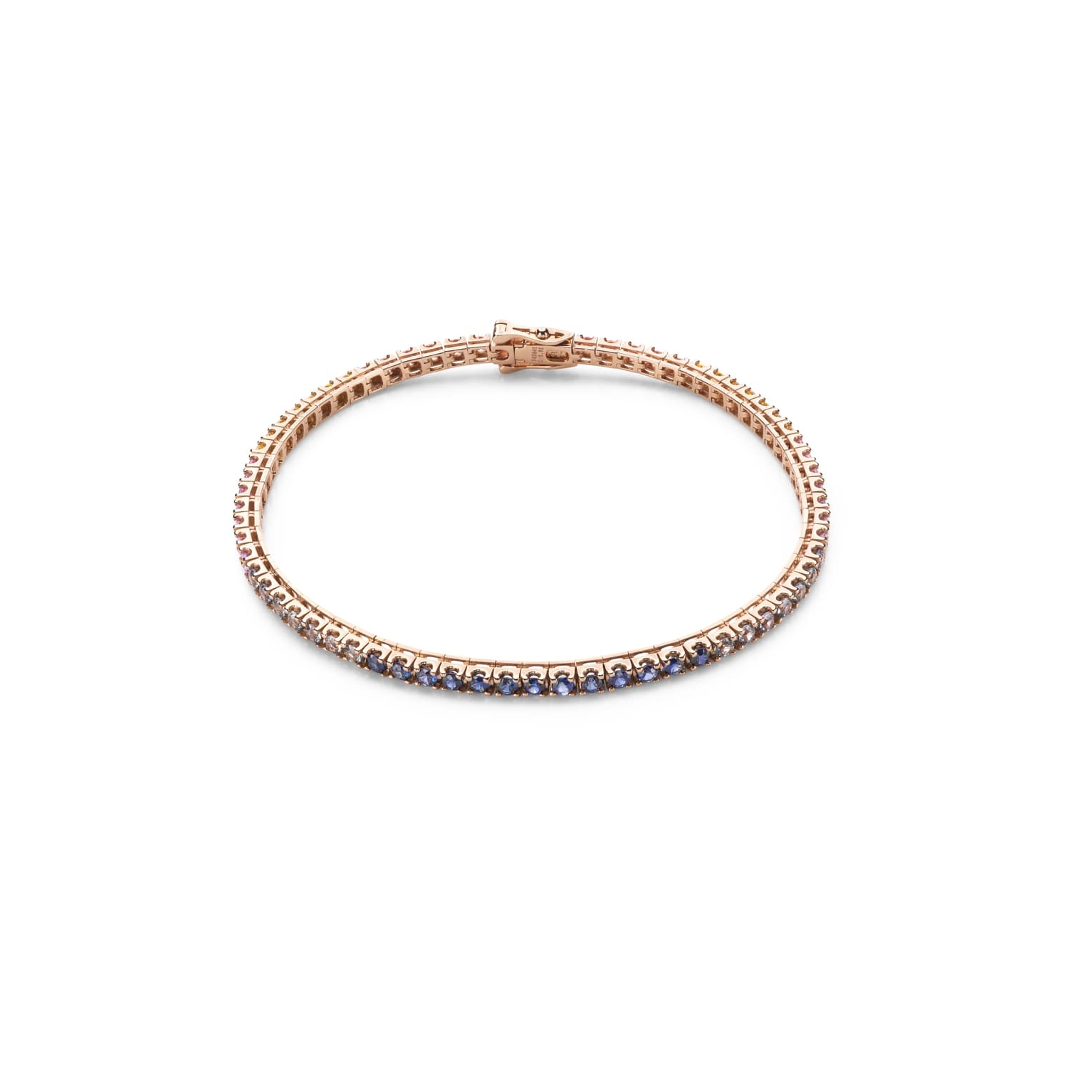 Gold bracelet with gemstones "Colors 126"