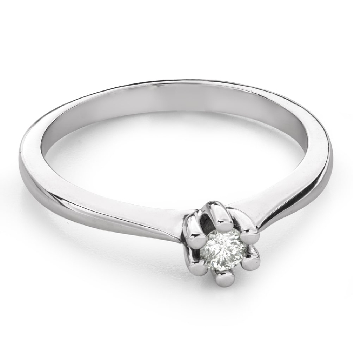 Engagement ring with brilliant "Purity 109"