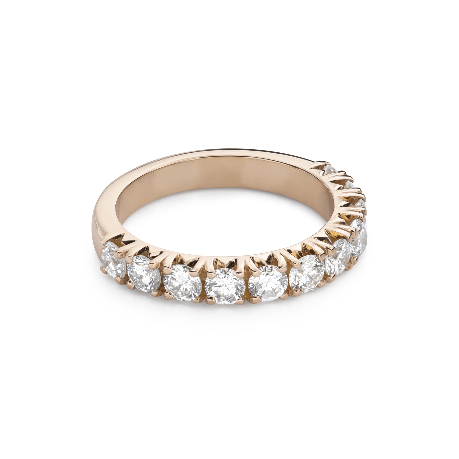 Gold ring with brilliants "Diamond strip 97"
