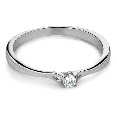 Engagement ring with brilliant "In love 144"