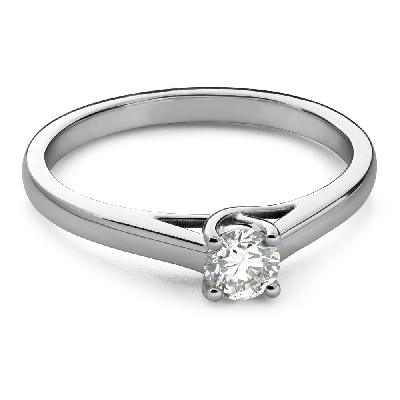 Engagement ring with brilliant "Intertwined destinies 141"