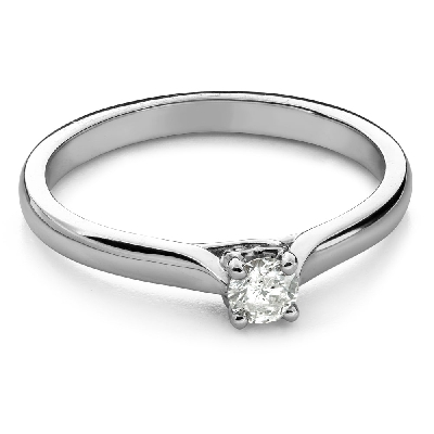 Engagement ring with brilliant "Intertwined destinies 142"