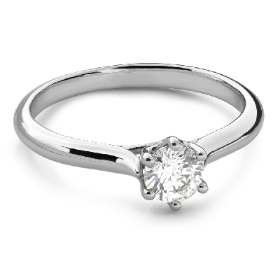 Engagement ring with brilliant "The queen 242"