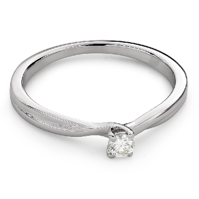 Engagement ring with brilliant "In love 157"